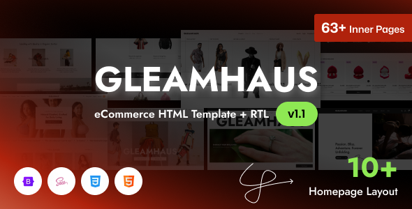 Gleamhaus – Multipurpose eCommerce HTML Template