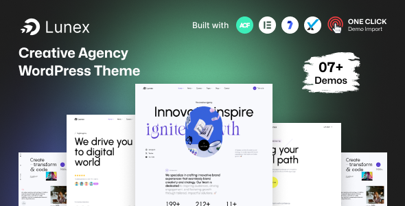 Lunex – Creative Agency WordPress Theme