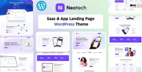 Niotech – Saas & App Landing WordPress Theme