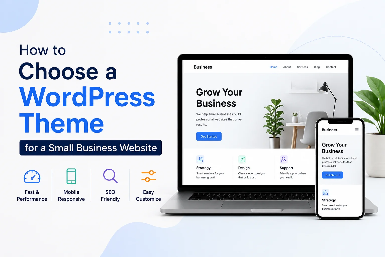 Choose a WordPress Theme for a Small Business Website