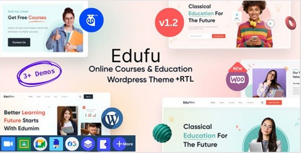 Edufu - Online Courses & Education WordPress Theme